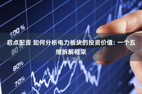 启点配资 如何分析电力板块的投资价值: 一个五维拆解框架